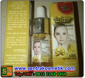 SERUM WANG GLUTA ARBUTIN 24K GOLD – Penghilang Jerawat dan Pemutih Wajah
