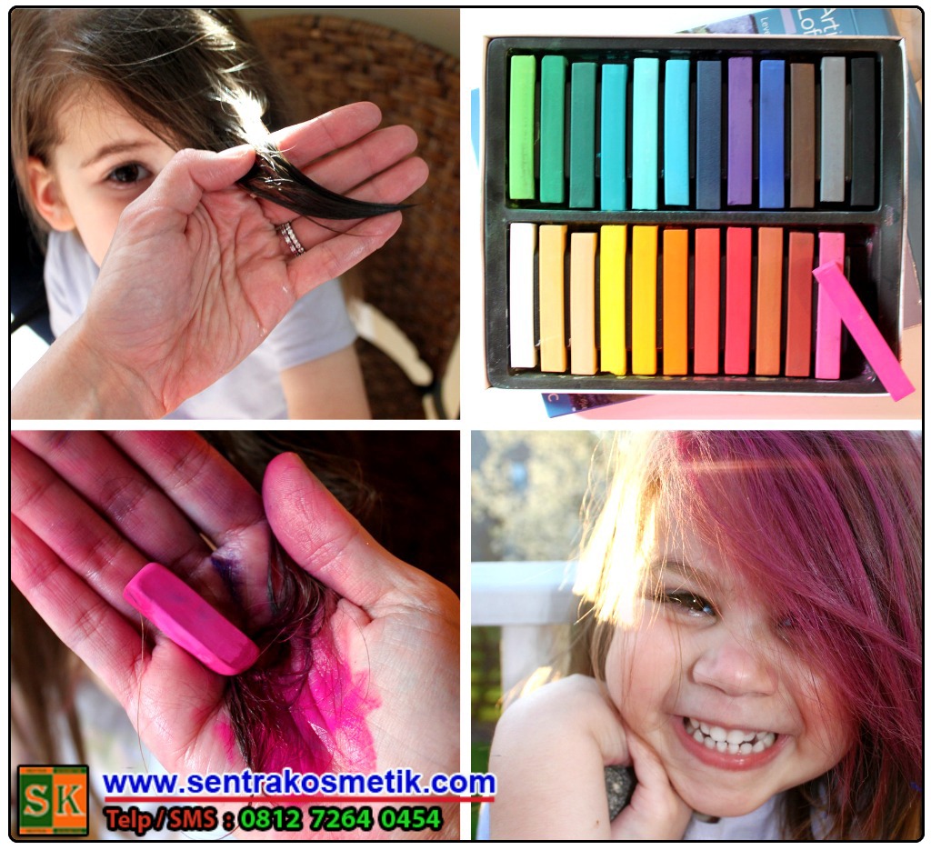 hair chalk kapur pewarna rambut