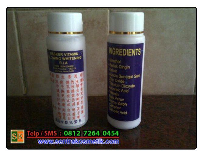 Jual Pelembab Wajah Alami Masker Glowing Vitamin Whitening Asli Original