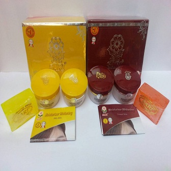 cream sari asli new pack
