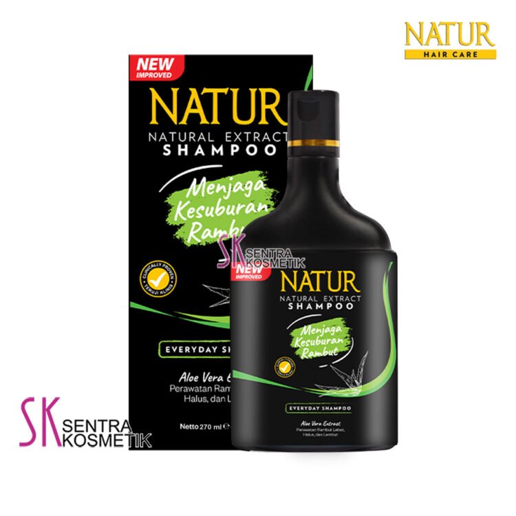 Natur Shampoo Aloe Vera Sampo untuk Melebatkan Rambut